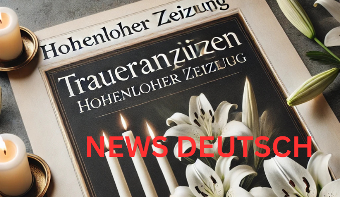 Traueranzeigen Hohenloher Zeitung Bedeutung, Gestaltung und Online-Suche